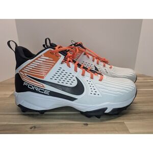 Nike Force Savage 3 Shark Football Cleats Orange Black White FJ8163-106 M 14.5